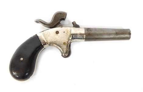 A 19thC percussion pocket pistol, with twist off barrel, 14cm.