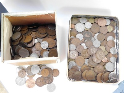 Pennies and Halfpennies, 10p pieces, half crowns, coin collector's book, etc. (a quantity) - 2