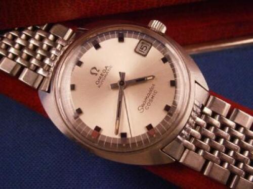 An Omega Seamaster Cosmic automatic gentleman's steel cased wristwatch with date aperture