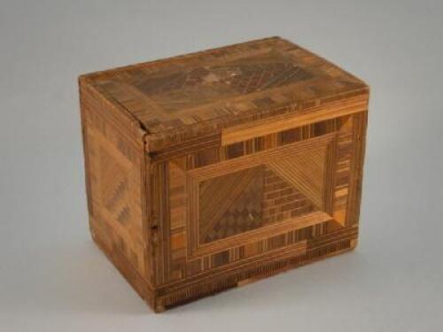 An early 19thC Napoleonic Prisoner of War straw work box