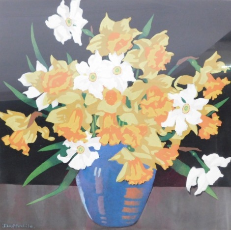 Thomas Todd Blaylock (20thC School). Daffodils, still life, oil, 28cm x 28cm, framed and glazed.