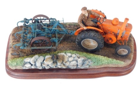 A Border Fine Arts IIIa Farming figure group, limited edition on plinth, 38cm wide.