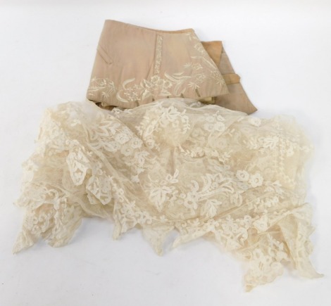 A group of vintage lace.