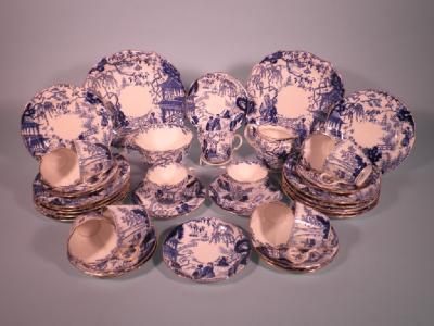 An extensive Royal Crown Derby part tea service