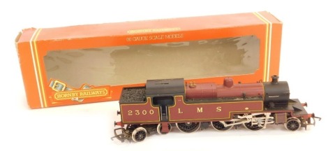 A Hornby OO gauge locomotive and tender, LMS class 4P 2-6-4 tank, boxed.