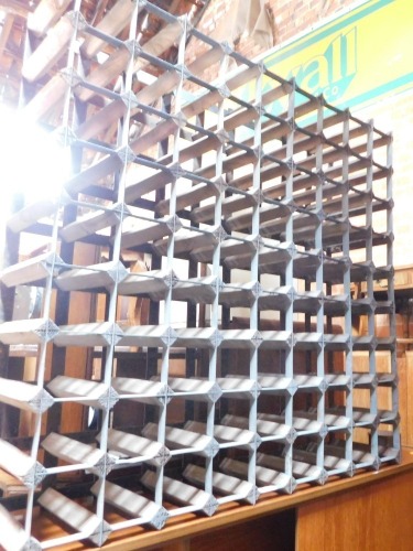 A 9 x 9 wine rack.