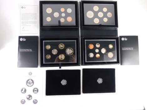 A Royal Mint 2014 United Kingdom Proof Coin Set Collectors Edition, another 2013. (2)