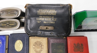 Various Trustee Savings Banks and money boxes, to include Lloyds Bank Limited in red, 11cm high, various other Lloyd's banks, savings banks, Hull savings bank, etc. (a quantity) - 4