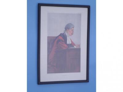 A rare Edwardian Vanity Fair Spy print of The Red Robed Judge - 2