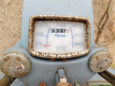 A 1974 Motobecane Mobylette step-through moped, registration ORR 3M, last tax disc expiry 30th September 1982, first registered April 1974, 49cc, blue. - 3