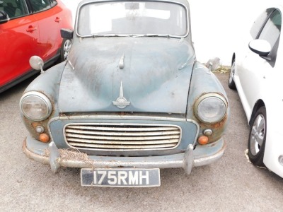 A Morris Minor, registration 175 RMH, petrol, grey, first registered 5th May 1958. - 3