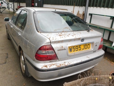 A Honda Civic, registration W595 JDO, petrol, silver, first registered 16th August 2000, MOT expired 13th Sept 2018. To be sold upon the instructions of the Executors. - 4