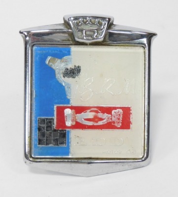 A rare BRM EDD (Engineer Development Division) Motor Club grill or bar badge.