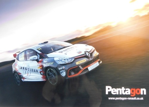 A Pentogon Calicut rally car print, 85cm x 61cm.