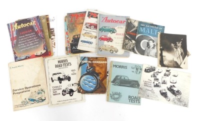 Automobile and marine magazines, to include Coastal Command, The Air Battle of Malta, Bomber Command, The Autocar 1949, The Motor 1953, The Motor 1939, Dublo Electric Trains, other Autocar and Motor magazines, etc. (a quantity)