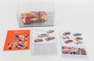 A Kunst am Automobil automobile art BMW Art Car Museum Edition of The Alexandra Calder BMW 3.0 CSL, 1/19 scale, boxed. - 3