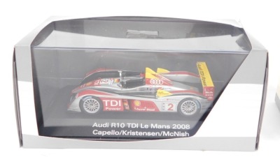 Two Audi Collection models of the R10 TDI Lamon 2008, and A5 Sportback Quattro 1:43 scale, boxed. (2) - 2