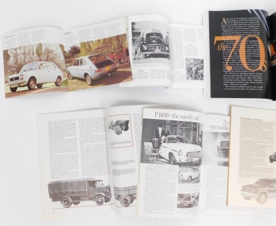 Motoring pamphlets, including Jeep The First Fifty Years, History of Lancia for 1906, Volvo Cars 1927-1977, Fiat The Company and Its Cars, etc. - 2