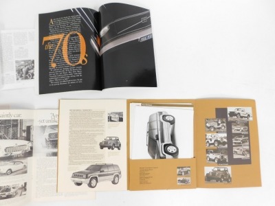 Motoring pamphlets, including Jeep The First Fifty Years, History of Lancia for 1906, Volvo Cars 1927-1977, Fiat The Company and Its Cars, etc. - 3