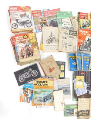 Automobile books and magazines, BMC Autobook Three, Riley Cars, Mosley Cars, motorbike magazines, signs, etc. (2 boxes) - 2