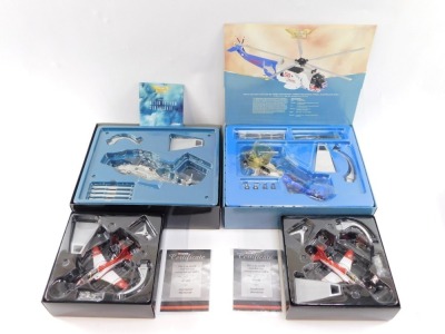 Four Aviation Archive models, scale 1:72, comprising the BAE Hawk T-1A Astra (x2), Military Air Power Sikorsky S-70B-2 D Hawk, and a Westland Sea King Mk50 50th Anniversary HS817 Squadron Royal Australian Navy, boxed. (4) - 2