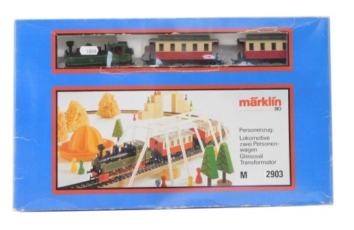 A Marklin M2903 train set, boxed.