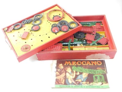 A Meccano Set No 9 kit, boxed with instructions, possibly incomplete. (AF) - 2