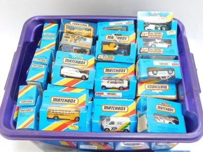 Matchbox diecast vehicles, various to include Volvo, Peugeot, Porsche and others, all boxed. (1 box) - 2