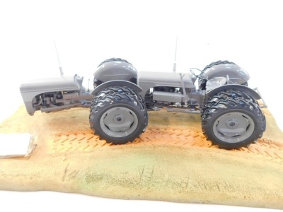 A Ferguson Ted 40 PES Creation tractor, a diorama platform, boxed. - 3