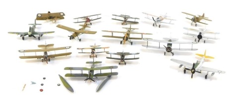 A group of kit built aircraft. (1 tray)