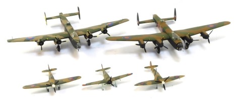 Five kit built aeroplanes, comprising LV917, W4783, 213, P7665 and SDON. (5)