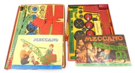 Two cased Meccano Outfits No 4. (2)