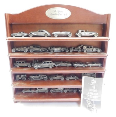 The Greatest Automobiles of The World, diecast vehicles in display case. - 2