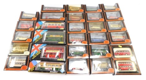 Exclusive First Editions diecast model buses, 1:76 scale, boxed. (2 boxes)