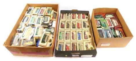 Lledo Days Gone die cast vehicles, cars and mainly buses, souvenir buses, Corgi and others, boxed. (3 boxes)