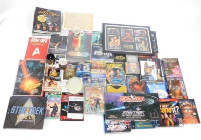Star Trek memorabilia, Star Trek Vault, Scene-It, Star Trek Fact Files, various reference books, USS Enterprise jigsaws, mugs, collector's plates, etc. (a large quantity) - 2