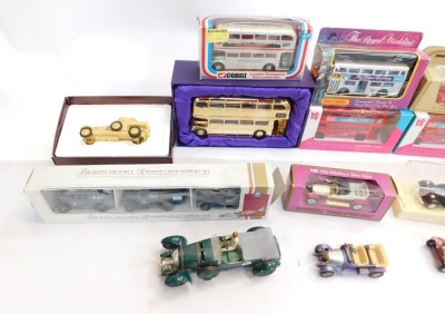 Corgi diecast vehicles, Matchbox Models of Yesteryear, Olympic Games Buses, Golden Jubilee Anniversary Set, Battle of Britain wares, etc, mainly boxed. (1 box) - 2