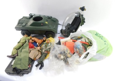 Action Men and accessories, four Action Men models, a dog, tank, aircraft and various clothing and accessories. (a quantity) - 2