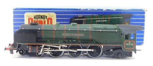 A Hornby Dublo OO gauge Duchess of Montrose locomotive, BR green livery, 4-6-2, boxed.