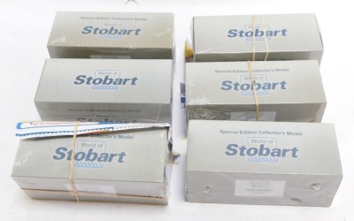 Six World of Stobart diecast models, 1:76 scale, to include Stobart Hydermann RV PX59BKZW 156, ballast undercutter, Volvo Stobart rail digger and others, boxed. (6) - 2