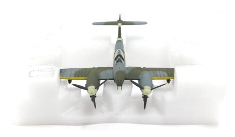 A kit built model aircraft, marked HEOF.