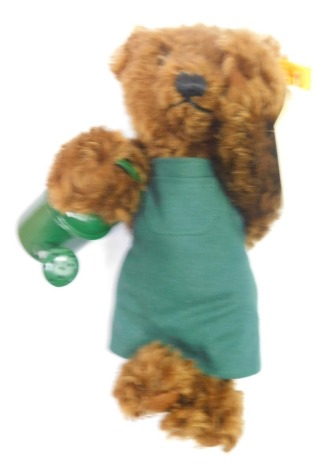 A Steiff Danbury Mint Bears of the Week Saturday's Bear, in green pinney, with tags.