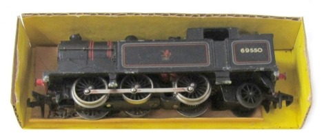 A Hornby Dublo HO/OO gauge class N2 tank locomotive, 2217, BR black livery, 2 rail 0-6-2, boxed.