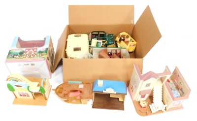 Sylvanian Families Redruth Cosy Cottage, other Sylvanian Family cottages, etc.(1 box)