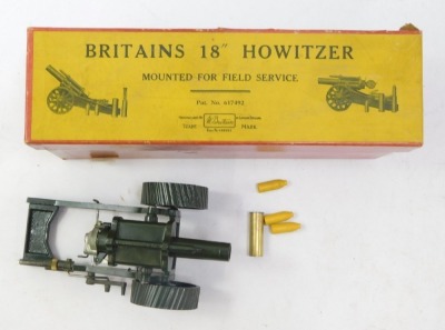 A Britains 18" Howitzer Cannon, No 617492, boxed. - 2