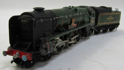 A OO gauge Barnstaple locomotive and tender, in green livery 20738. (AF) - 3