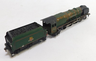 A Hornby Dublo Duchess Of Montrose OO gauge locomotive and tender, in GWR green livery, 60528. - 2