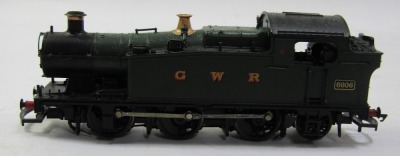 A Bachmann branch line OO gauge class 56 XX tank locomotive, 0-6-2, 6606 GWR green. - 4