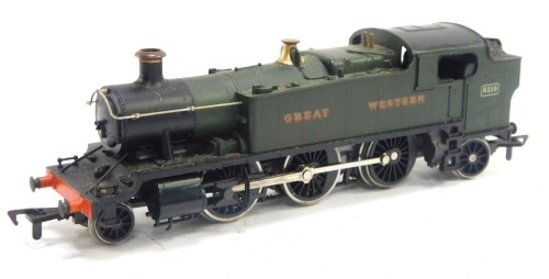 An Airfix GWR 600 class Great Western locomotive, green livery, 2-6-2, 6110.