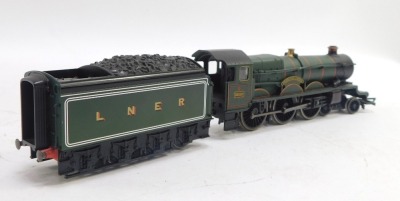 A Hornby OO gauge QR National class Trematon Castle locomotive and tender, in green livery, 4-6-2, 5020. - 2